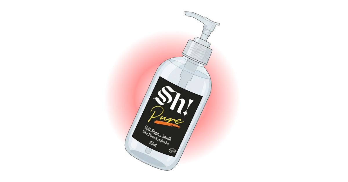 An illustration of Sh! Pure Lube
